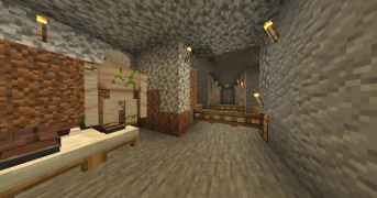 The villager breeder and trading hall at Titan's Cradle.